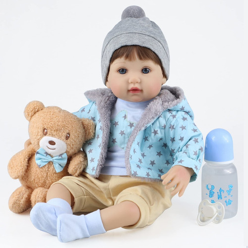 Reborn Baby Doll 18 Pulgadas Realista Baby Boy Doll Jue...