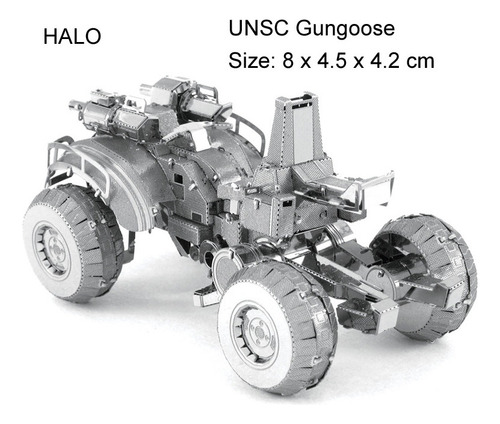 Hj Vehículo De Combate Unsc - Puzle De Metal 3d Halo