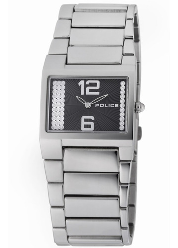 Reloj Police Mujer Rectangular Acero Piedras Pl.12695ls/02m