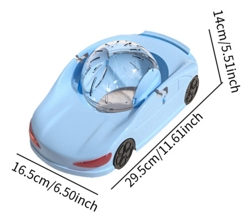 Pet Juguete Hámster Wheet Wheel Witle Worts Resistente Azul