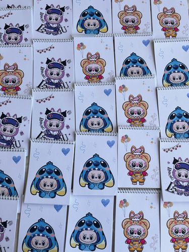 Anotadores Temático Labubu Souvenirs X20 Tamaño 10x15cm