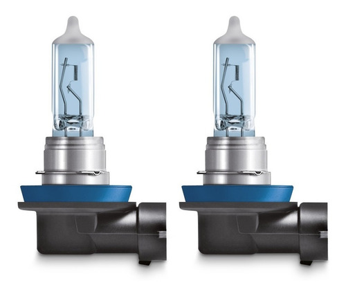 Imagem 3 de 8 de Lampada Farol H11 Osram Luz Efeito Xenon Cool Blue Intense