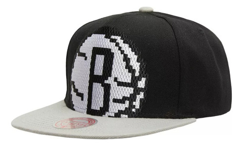 Gorra Mitchell & Ness Brooklyn Nets 8 Bit Xl