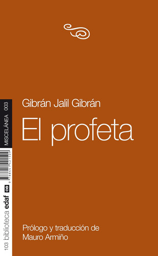 Libro: El Profeta (nueva Biblioteca Edaf) (edición En