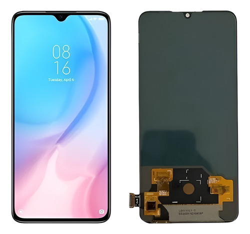 Tela Frontal Display Para Xiaomi Mi 9 Lite Ori Oled + Cola