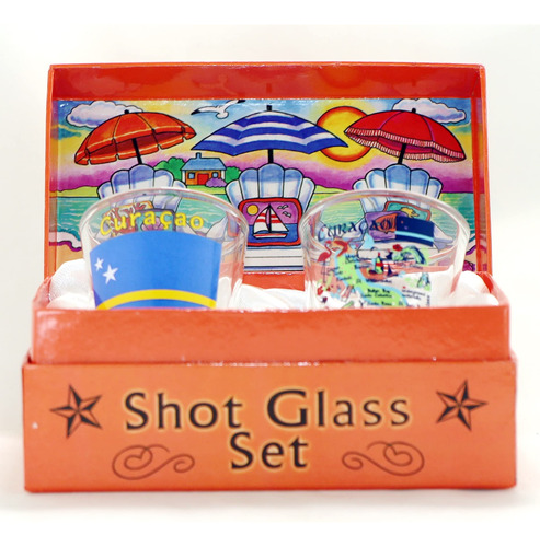 Curacao Delfine Boxed Shot Glass Set 2