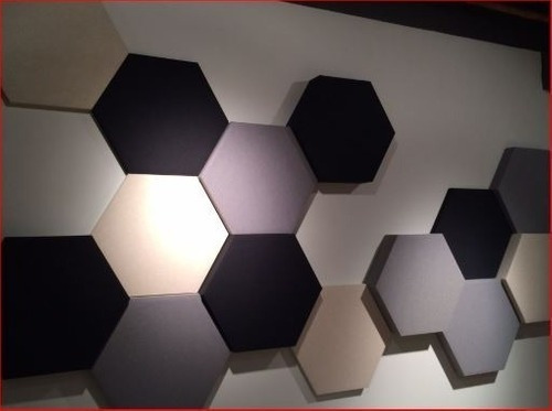 Imagen 4 de 7 de Paneles Acústicos Decorativos Hexagonales 5x50cm By Musycom