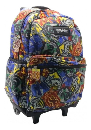 Mochila Escolar Con Carrito Harry Potter Hp304reforzada