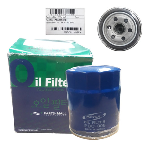 Filtro Aceite Epica Matiz 2003 2004 2005 Parts-mall #9188