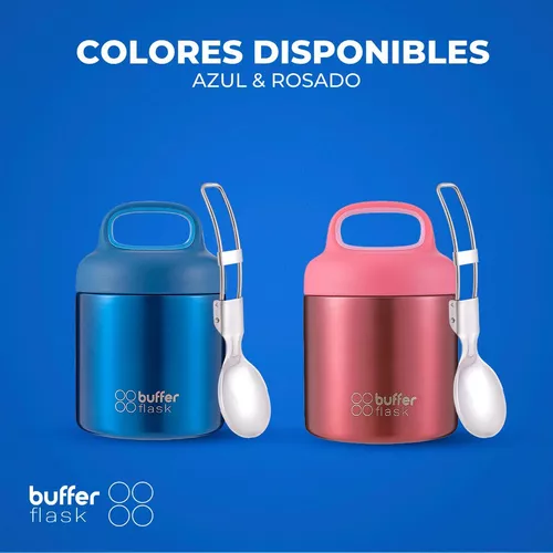 Termo Botella Agua Termica Niños Buffer Acero Inoxidable Color Azul