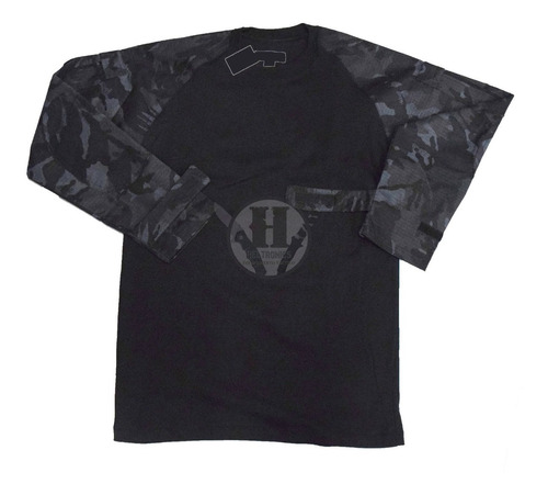 Remera Tactica Combat Shirt Us Urbano Noche Rip Stop Policia