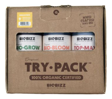 Kit Biobizz Try Pack Indoor Pack - Grow + Bloom + Max 250ml