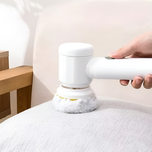 Escova Elétrica 5 Em 1 Sem Fio Recarregável Limpa Tudo Branco