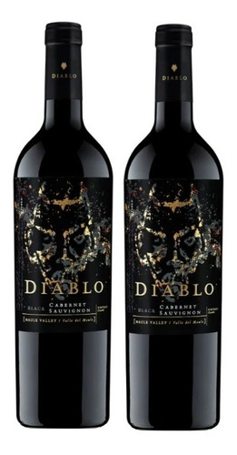 Vino Diablo Black Cabernet Sauvignon 750cc X 2 Unidades.