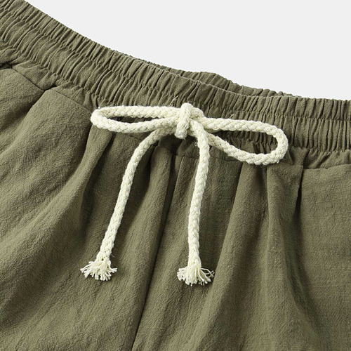 Pantalones Cortos De Playa De Algodón De Cintura Media Para