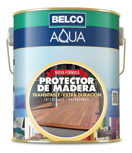 Protector De Madera Belco 0.90lt Color Nogal Ferreland