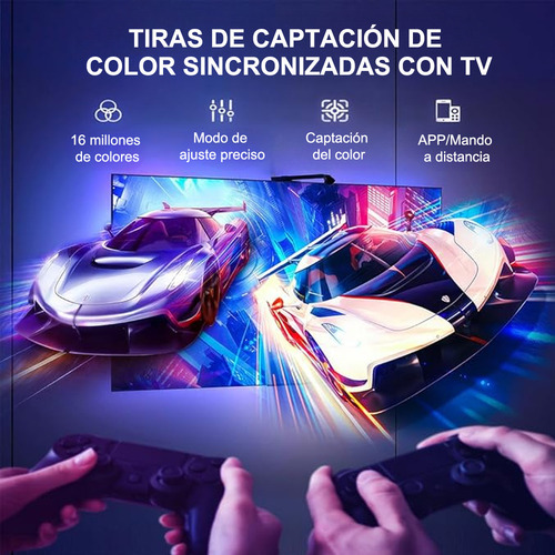 Cámara Rgbic Con Luz Led De Inmersión Para Tv Tira.