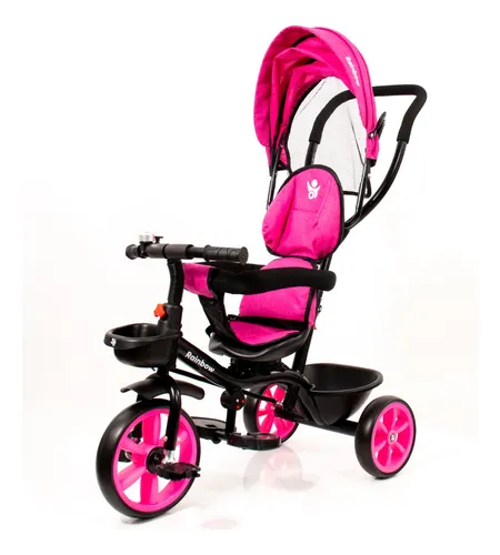 Triciclo Con Manija Direccional Gira 360 Safir Rainbow