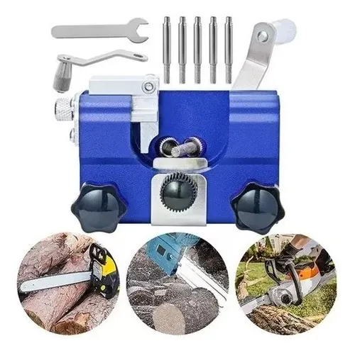 Para Afilador De Motosierra + Juego De 5 Cabezales De