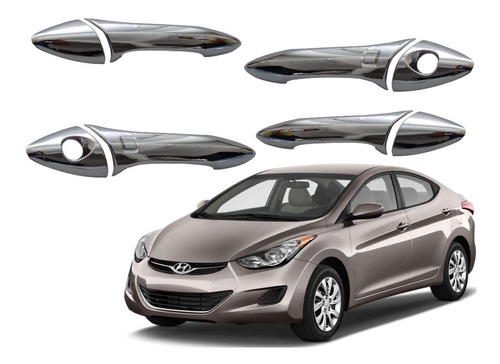 Cubre Manillas Cromada Hyundai Elantra 2012-2015 Set