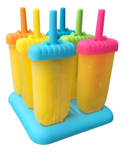 Molde Para Paletas Heladas Con 6 Cavidades Para Hacer