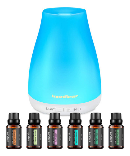 Innogear Difusor De Aceites Esenciales Con Aceites, Difusor