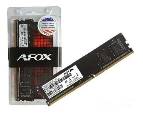 Memória RAM color preto  8GB 1 Afox AFLD48FH1P