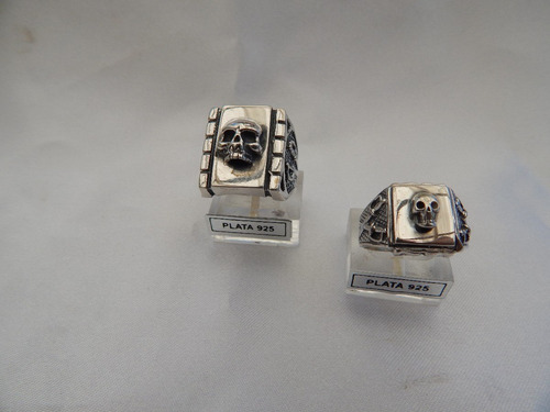 Anillo Tipo Sello Con Calavera.