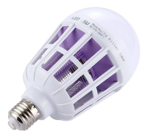 Kit 4 Lâmpada Led Mata Mosquito Insetos Pernilongo Killer