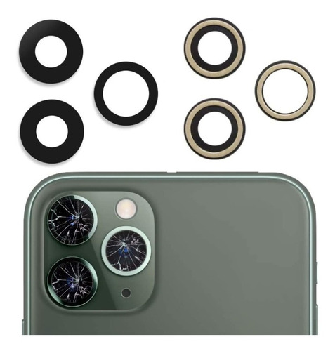 Vidrio Camara Trasera Compatible iPhone 11 Pro Max Cristales