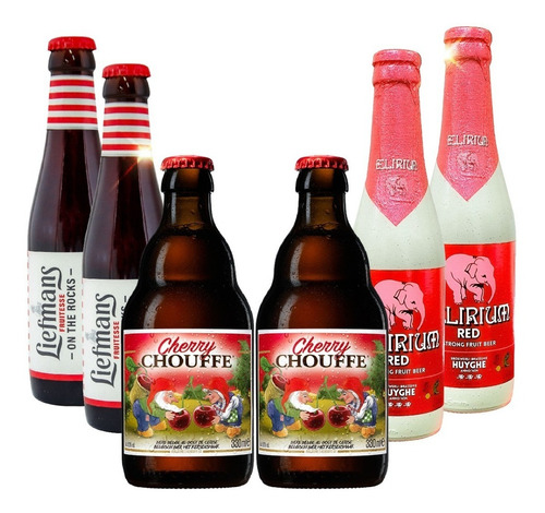 Six Pack Cervezas Belgas Frutos Rojos