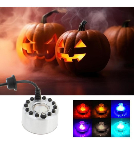 Mini Mist Maker Fogger Mister Con Luces De Colores Us 110v