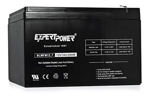 Expertpower 12v 7 Amp Exp1270 Bateria Recargable De Acido De