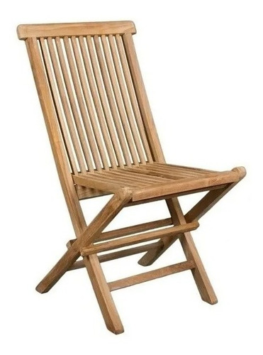 Silla Plegable De Teka Natural
