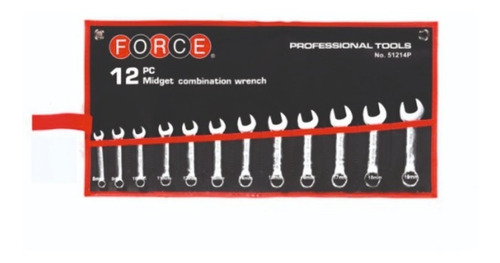 Jgo Llaves Mixtas Force 12pcs 8-19mm Mini Ref51214p