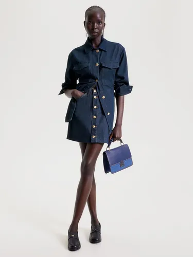 Mini Falda Con Botones Tommy Hilfiger