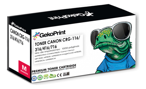 Toner Geko Compatible Canon Crg 116 316 416 716 Magenta