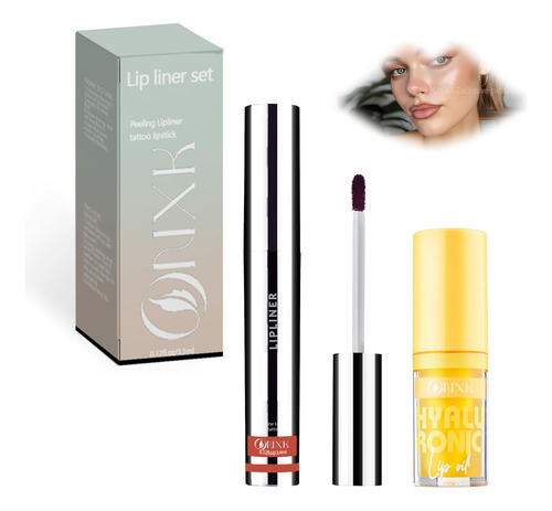 Onxk Lip Tattoo Peel Off Kit - Tinte De Labios Tatuaje De La