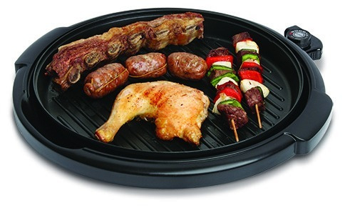 Imagen 4 de 5 de Parrilla Electrica Liliana Ak300 Tapa De Vidrio 1500w