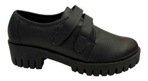 Imagen 5 de 10 de Zapato Casual Dama Felipe Rentería Moda Escolar Velcro Doble