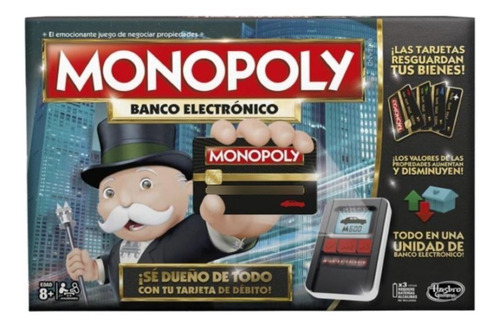  Oferta!! Monopolio Banco Electronico De Hasbro.