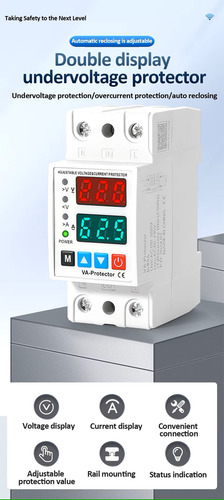 Medidor Disyuntor Energía Breaker Voltaje Y Corriente 40a