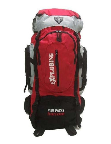 Mochila De Camping 55 Litros Acampamento Mc5389 Vermelho