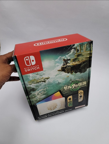 Caja Nintendo Switch Oled Japonés Zelda Tears ( Solo Caja )