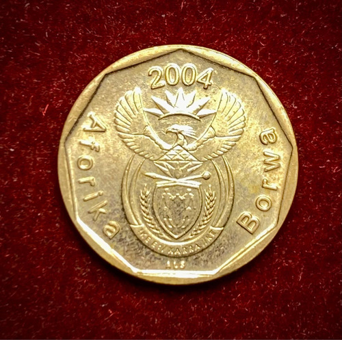 Moneda 10 Centavos Sudáfrica 2004 Km 326