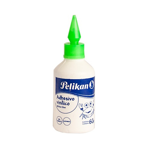 Adhesivo Vinílico Blanco Pelikan X 60 Gr  X 6 Unidades