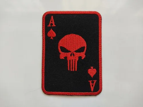 Parche Bordado Juego De Carta A Picas Punisher El Castigador