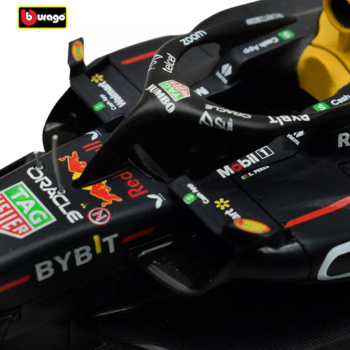 Burago Redbull F1 Rb19 A Escala 1:24 Figura Checo Perez Azul Azul Oscuro