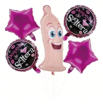 Comprar Set 5 Globos Despedida De Soltera Decoración Fiesta  Boda