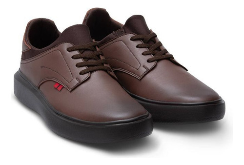 Sneaker Casual Ve3657164 Cordones Bimaterial Marrón Andrea